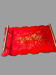 Dienblad Rood Goud