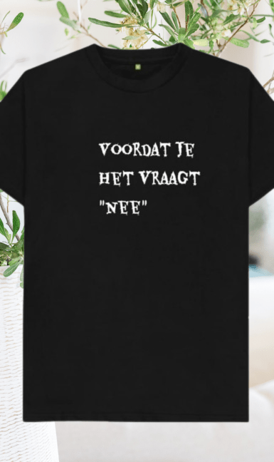 Shirt met tekst foto