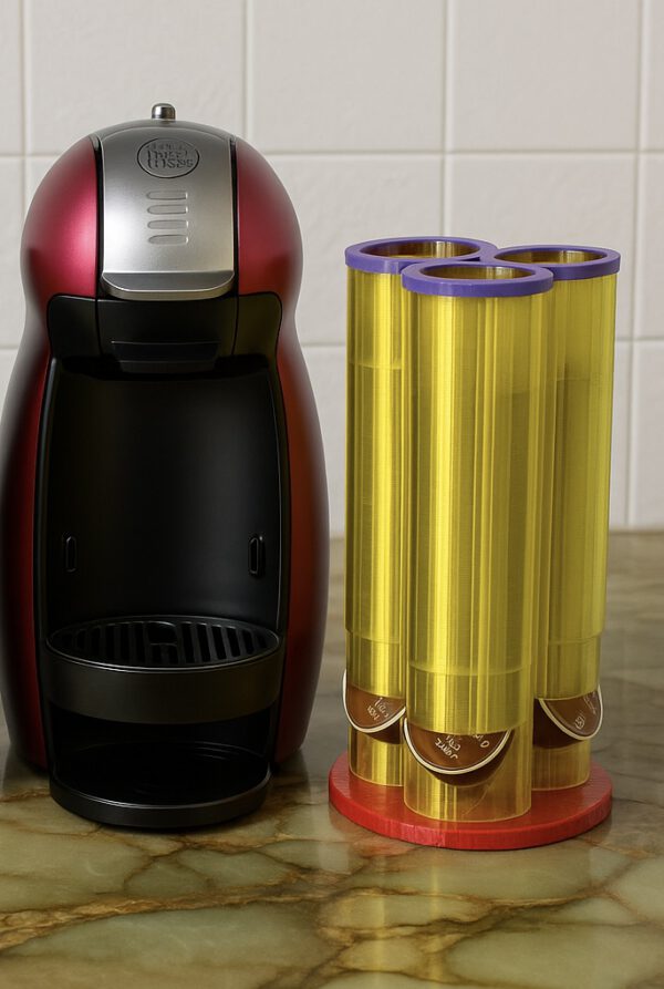 3D-geprinte capsulehouder voor Nespresso & Dolce Gusto – stijlvolle koffie capsule organizer