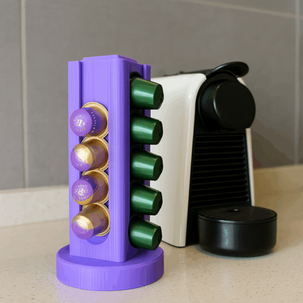 3D-geprinte capsulehouder voor Nespresso & Dolce Gusto – stijlvolle koffie capsule organizer