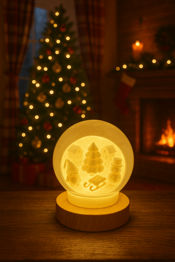 Kerstmagie in lichtbol Kerstmagie in lichtbol